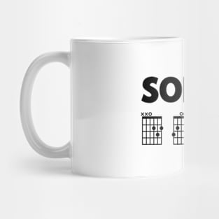 Sorry I DGAF Funny guitar chords hidden message | Funny guitar Mug